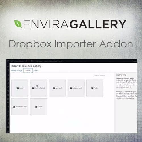 Envira Gallery - Dropbox Importer Addon