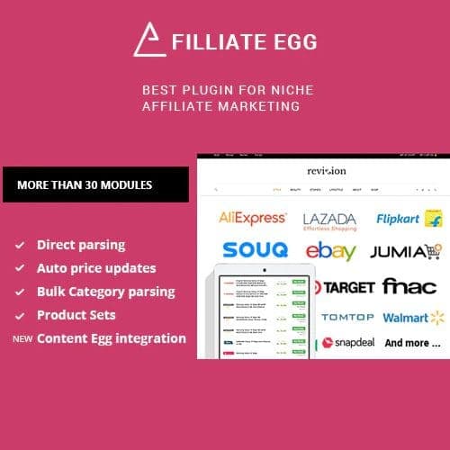 Affiliate Egg - Niche Affiliate Marketing WordPress Plugin