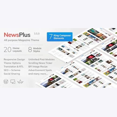 NewsPlus - News and Magazine WordPress theme