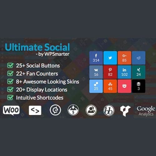 Ultimate Social - Easy Social Share Buttons and Fan Counters for WordPress