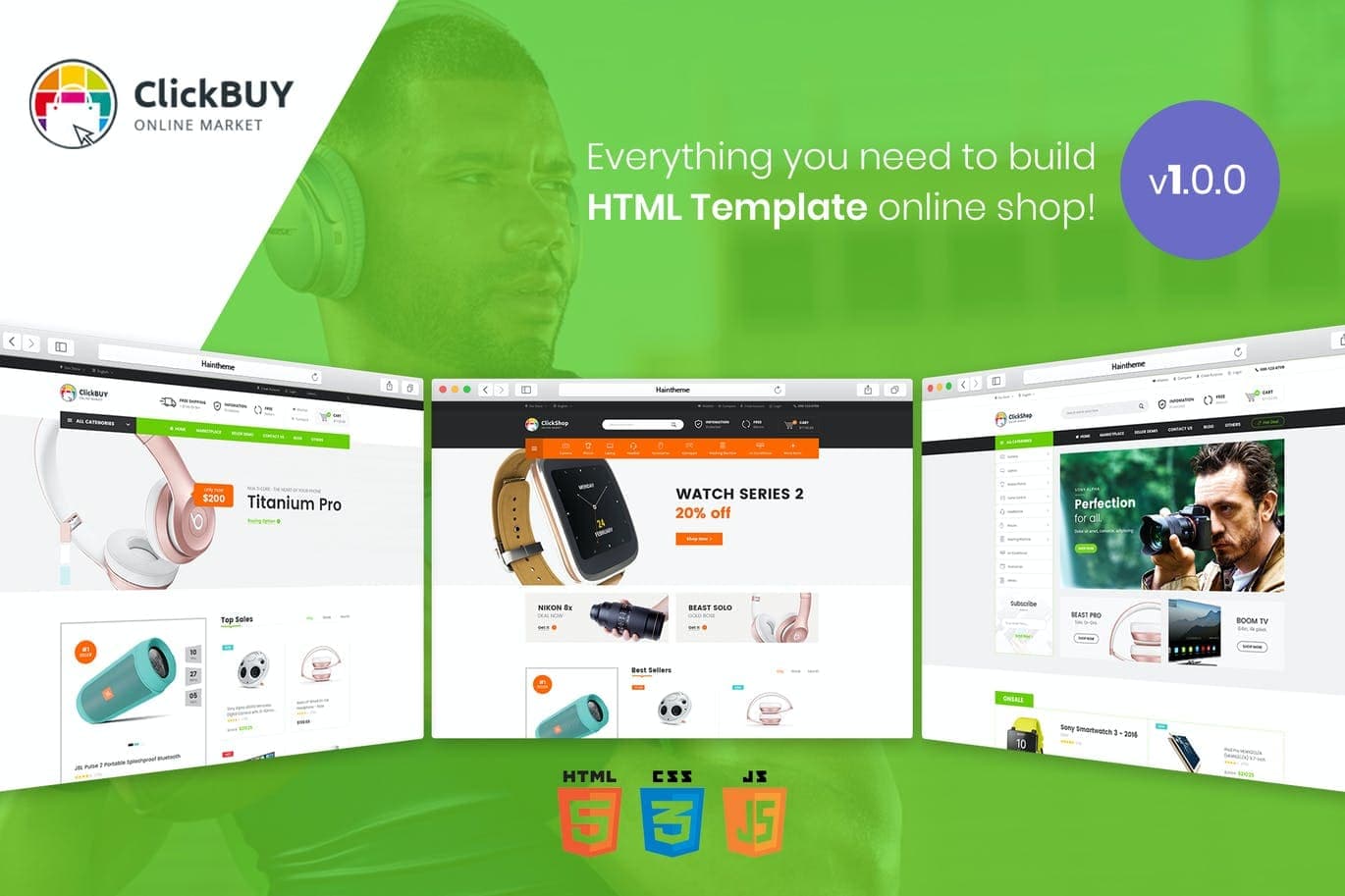ClickBuy - Multi Store Responsive HTML Template
