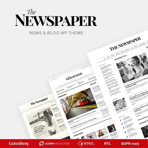 The Newspaper - Magazine Editorial WordPress Theme