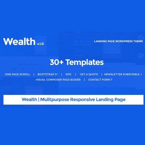 Wealth - Multi-Purpose Landing Page WordPress Theme