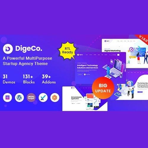 Digeco - Startup Agency WordPress Theme