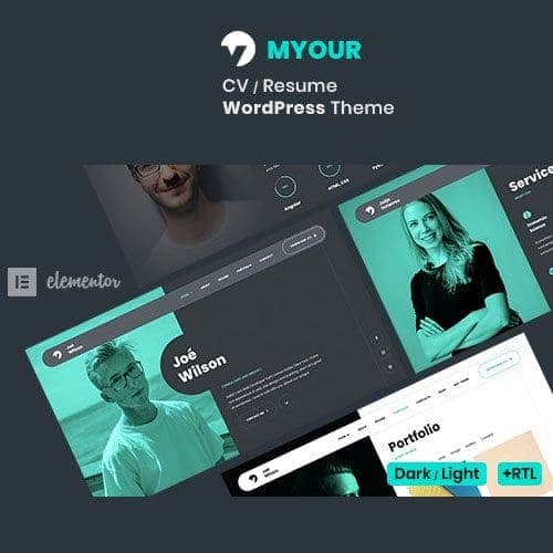 Myour - CV WordPress Theme