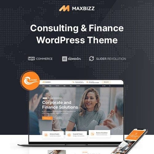 Maxbizz - Consulting & Financial Elementor WordPress Theme
