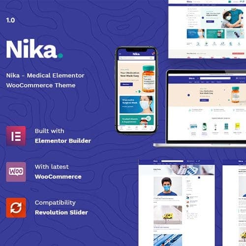 Nika - Medical Elementor WooCommerce Theme