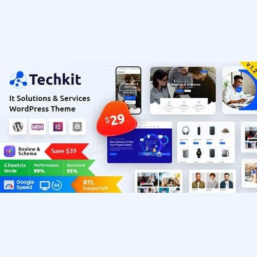 Techkit - Technology & IT Solutions WordPress Theme