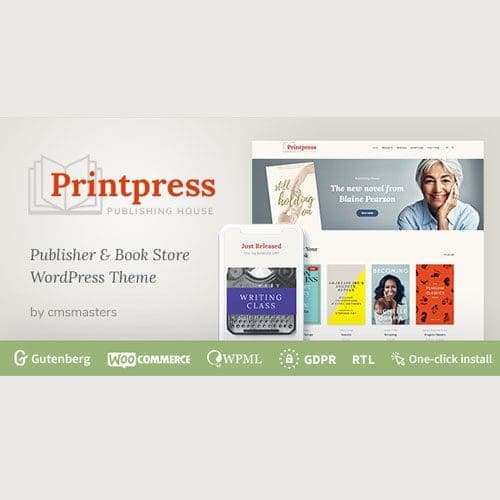 Printpress - Book Publishing WordPress Theme
