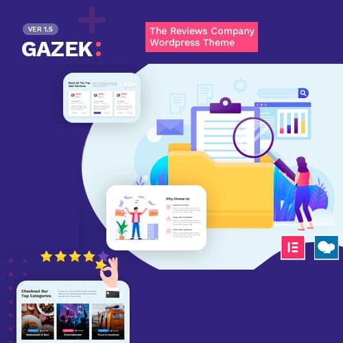 Gazek - Review WordPress Theme