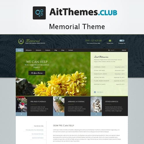 AIT Memorial WordPress Theme 