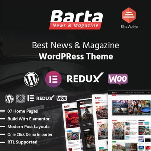 Barta - News & Magazine WordPress Theme