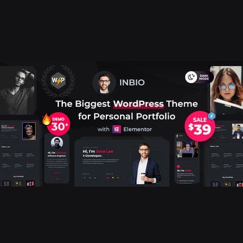 InBio - Personal Portfolio WordPress Theme 