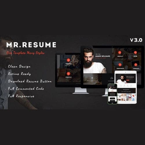 Morgan - Resume, vCard, Personal, Profile and Portfolio WP Theme