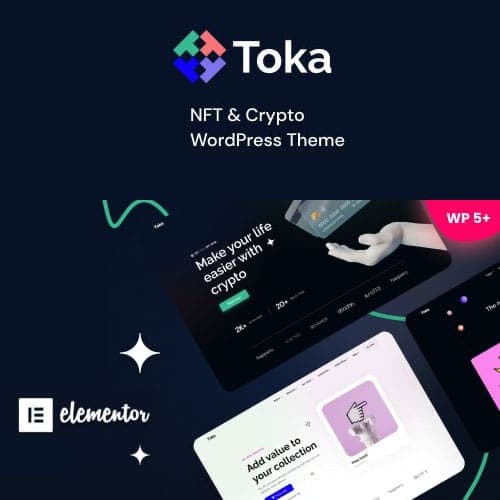 Toka - NFT & Crypto WordPress Theme