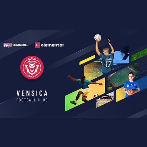 Vensica - Football Club Manager Elementor Theme