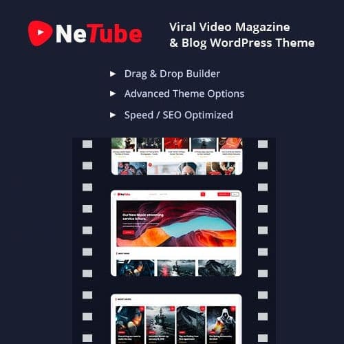 Netube - Viral Video Blog / Magazine WordPress Theme