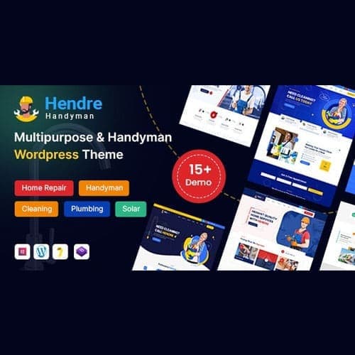 Hendre - Repaire, Plumbing & Handyman Services WordPress Theme 