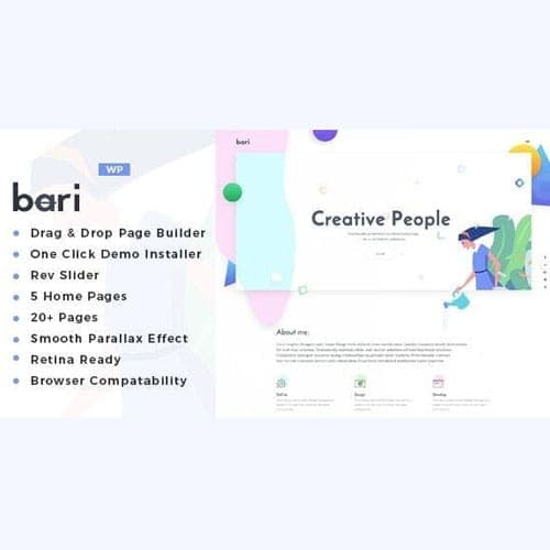 Bari - Portfolio and SEO /Digital Agency WordPress Theme