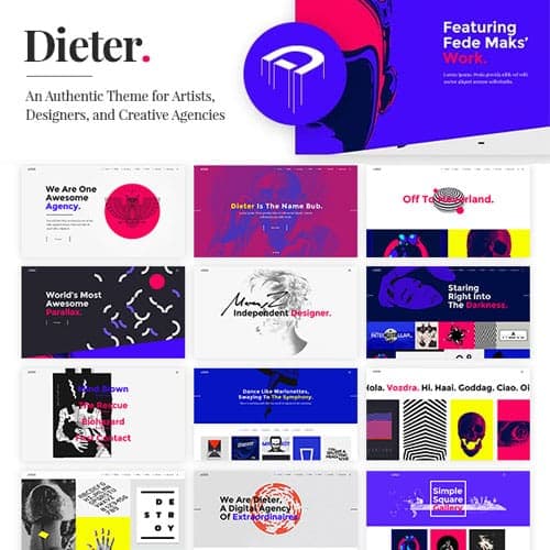 Dieter - Authentic Artist & Creative Design Agency Theme