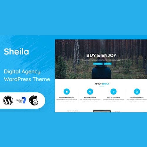 Sheila - Material Design Agency WordPress Theme