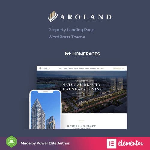 Aroland - Single Property Landing Page WordPress Theme
