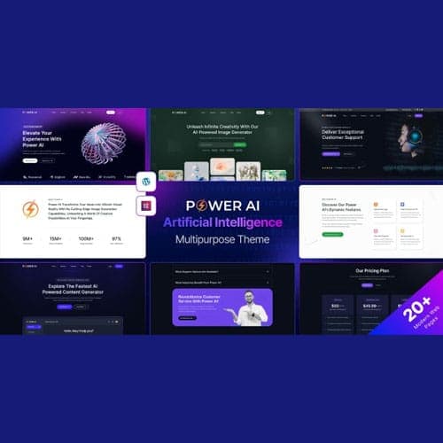 PowerAI - Artificial Intelligence Multipurpose WordPress Theme for Elementor