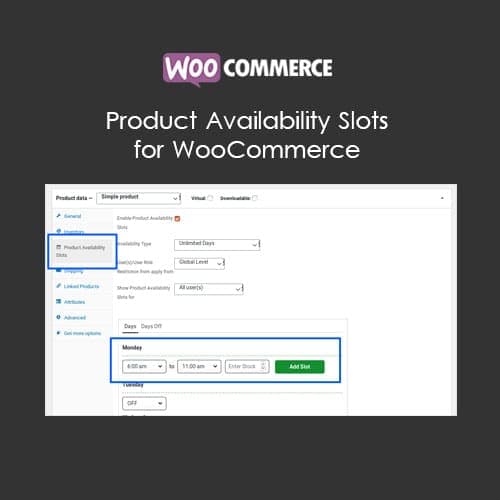 Product Availability Slots for WooCommerce