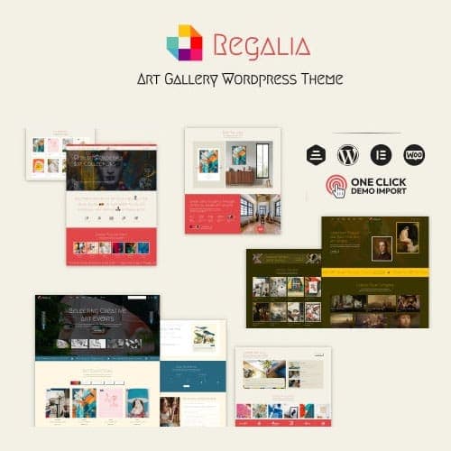 Regalia - Artist Portfolio, Art Gallery Theme