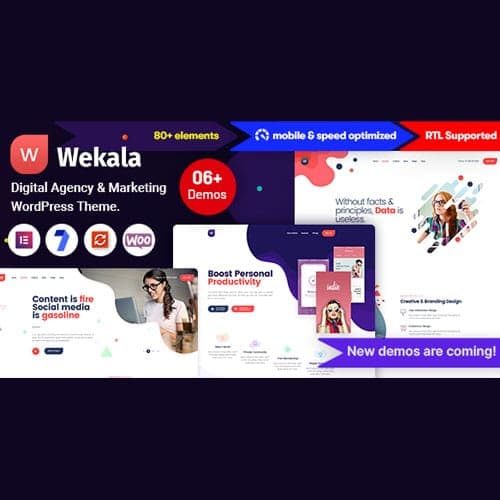 Wekala - Digital Agency & Marketing WordPress Theme