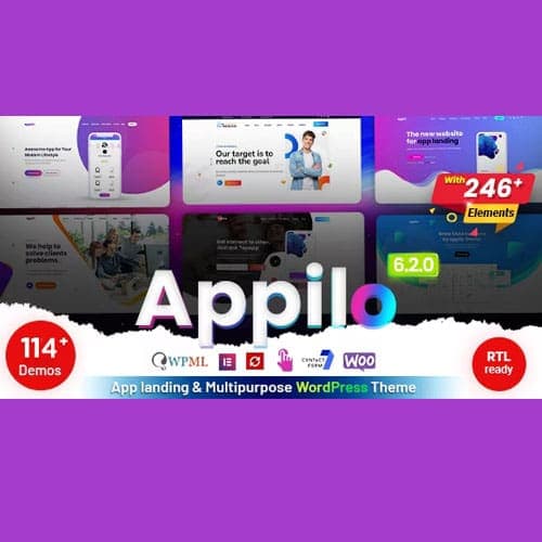 Appilo – App Landing Page WordPress Theme