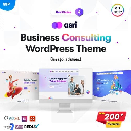 Asri – Multi-Purpose Elementor WordPress Theme
