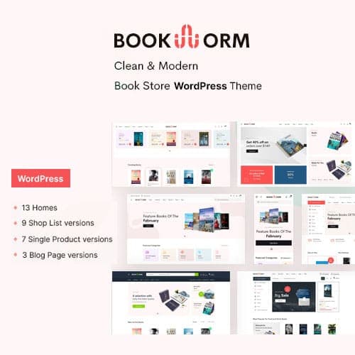 Bookworm – Bookstore & Bookshop WooCommerce Theme