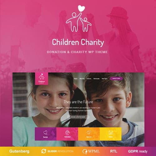 Children Charity – Nonprofit & NGO WordPress Theme