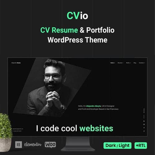 Cvio – Personal Portfolio WordPress Theme