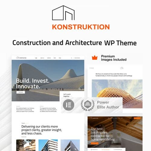 Konstruktion – Construction Architecture WordPress Theme