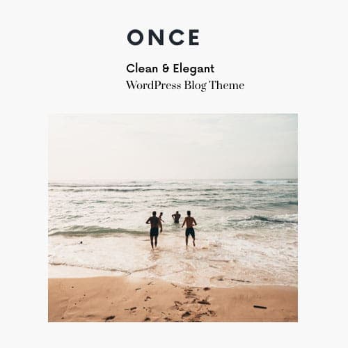 Once – Clean & Elegant WordPress Blog Theme