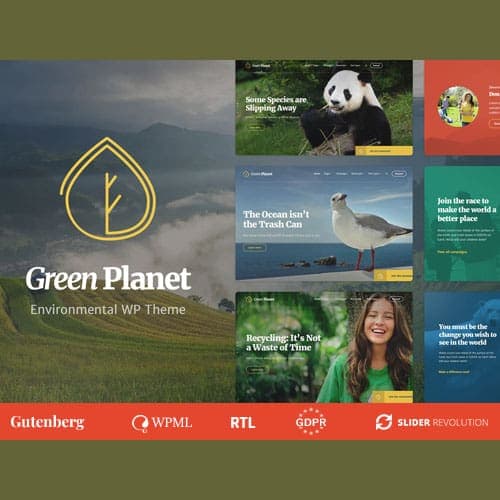 Ecology & Environment WordPress Theme - Green Planet