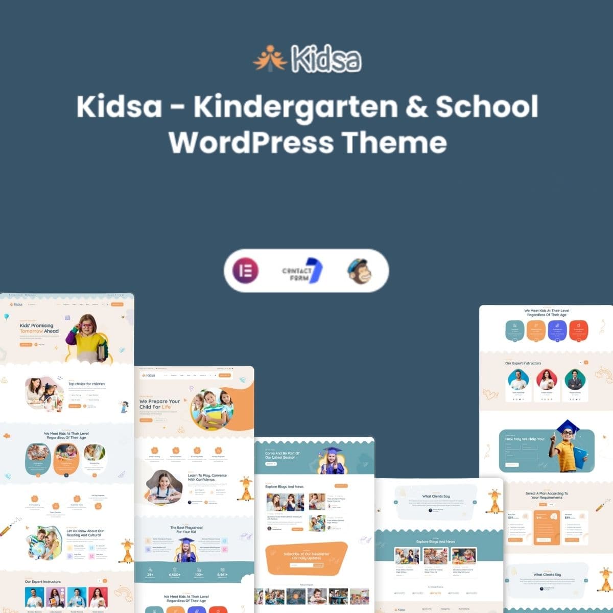 Kidsa - Kindergarten & School WordPress Theme + RTL