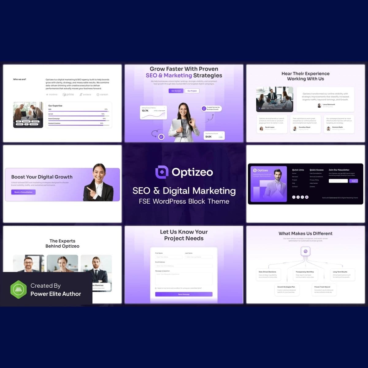 Optizeo – SEO & Digital Marketing FSE WordPress Block Theme