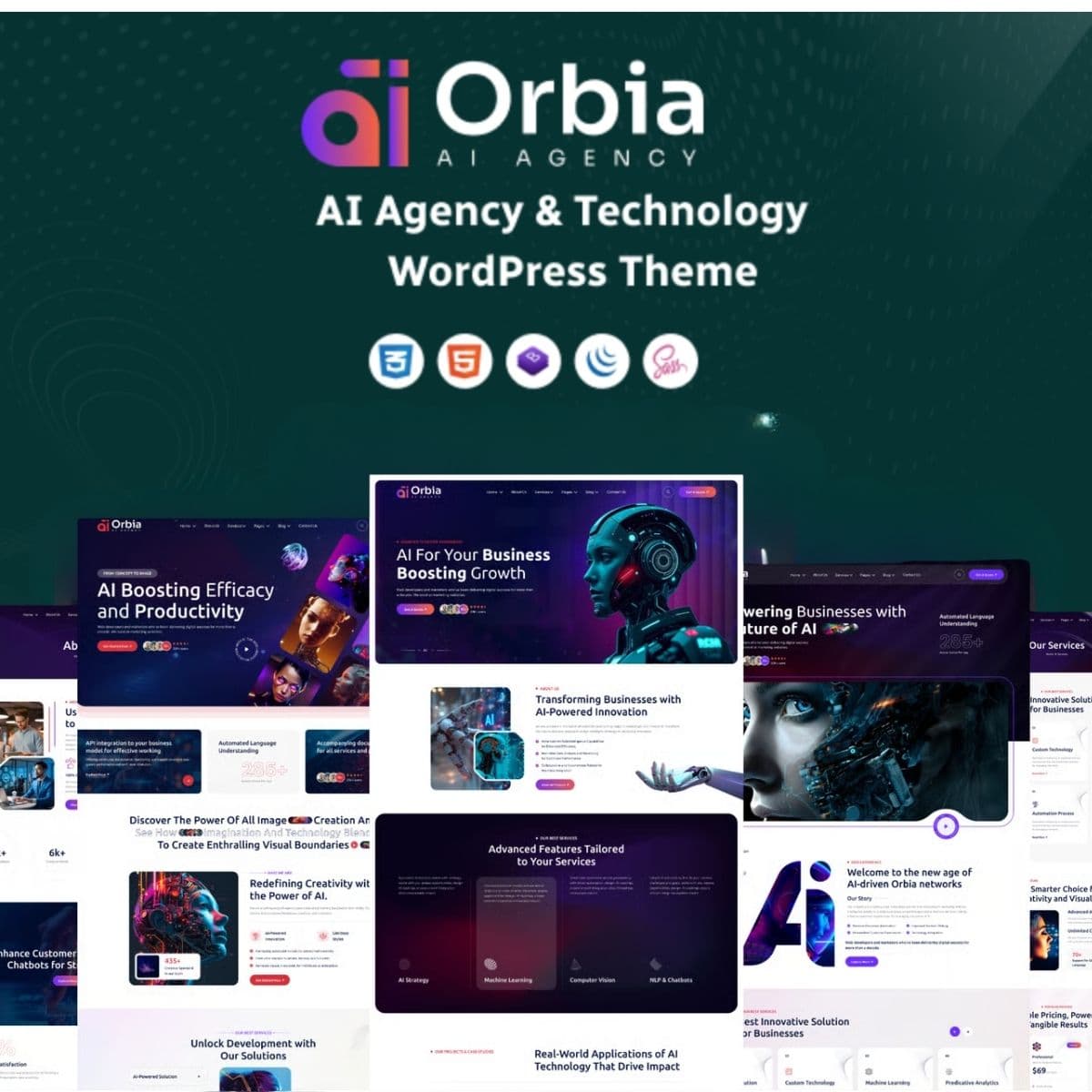 Orbia - AI Agency & Technology WordPress Theme