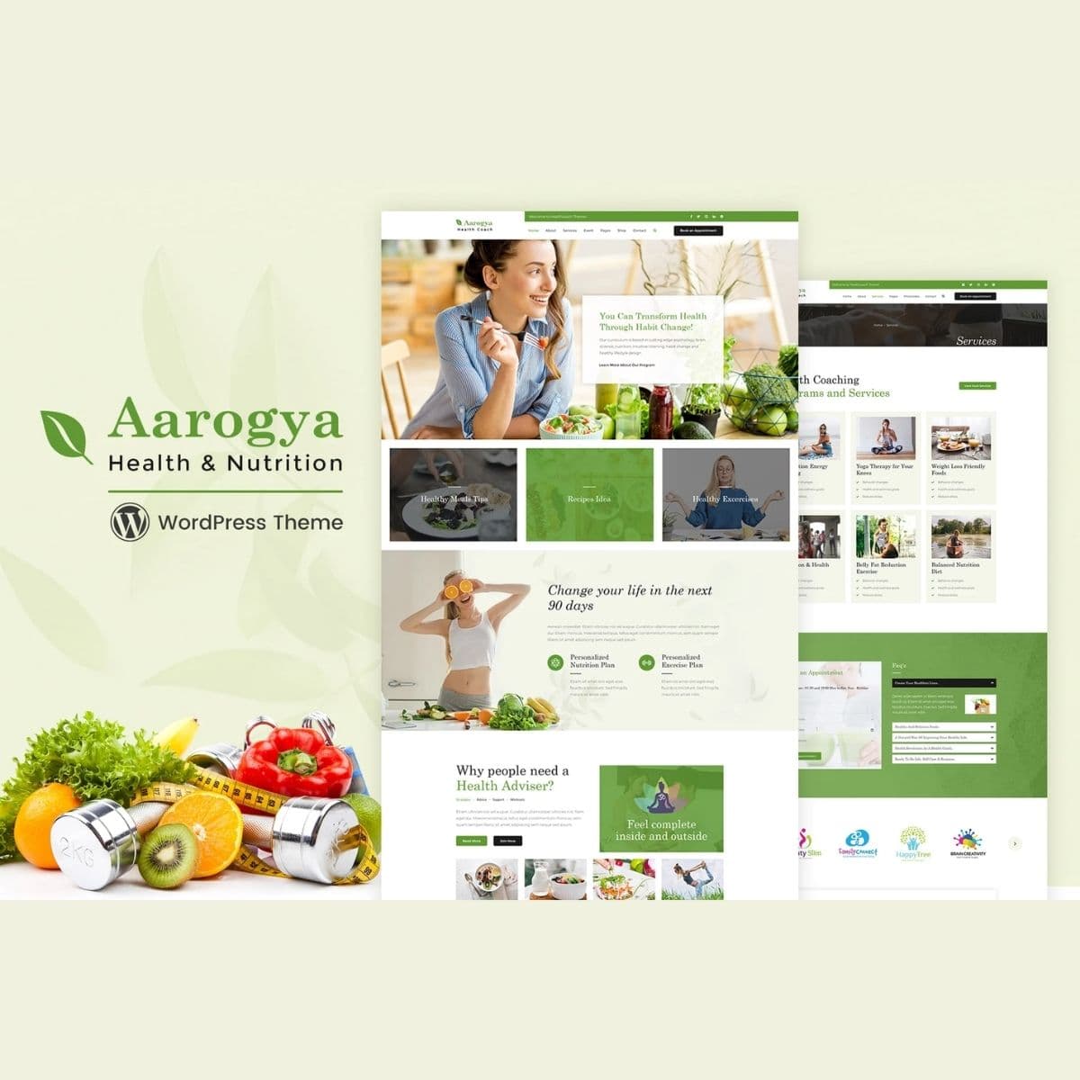 Aarogya | Nutrition & Dietitian WordPress Theme