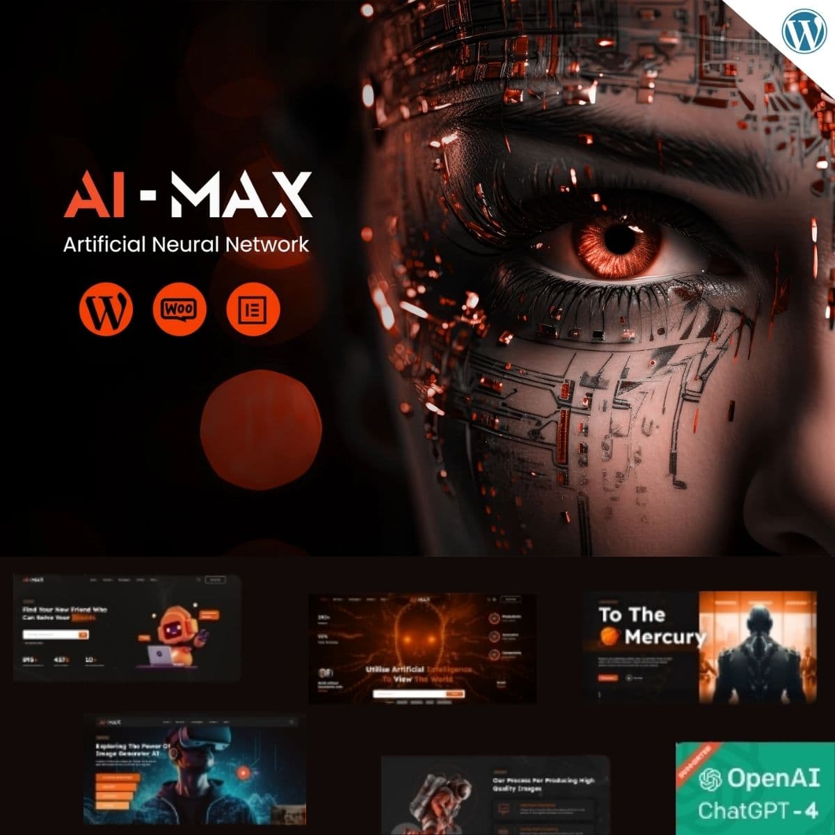 AIMAX - AI Agency WordPress Theme