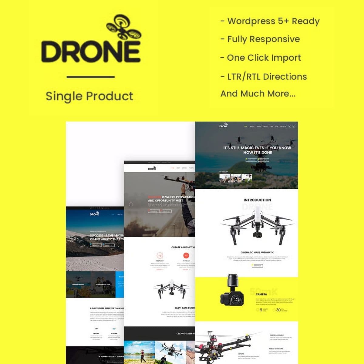 Drone - Single Product WordPress Theme