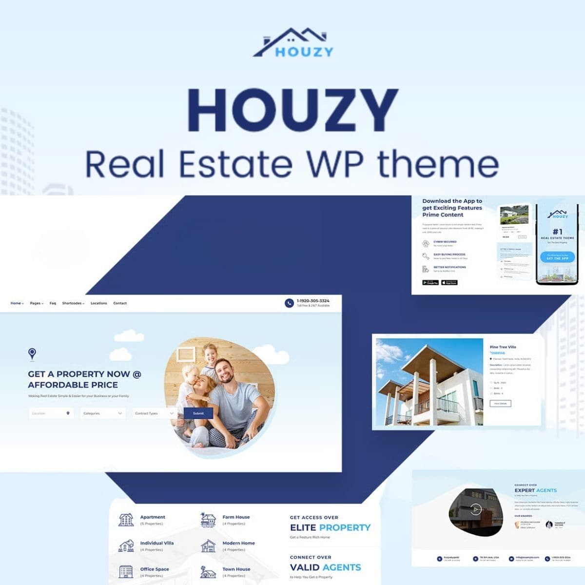 Houzy - Real Estate WordPress Theme