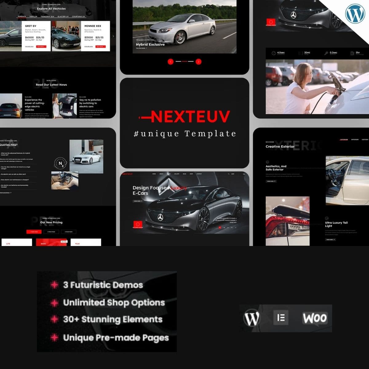 NextEuv - Single Product Shop, EV WordPress Theme