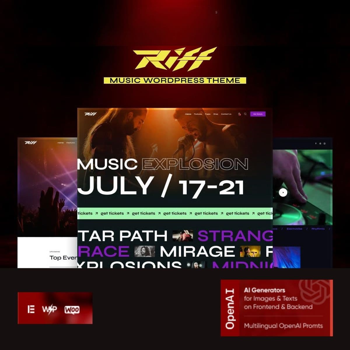 Riff - Band, Concert & Festival WordPress Theme
