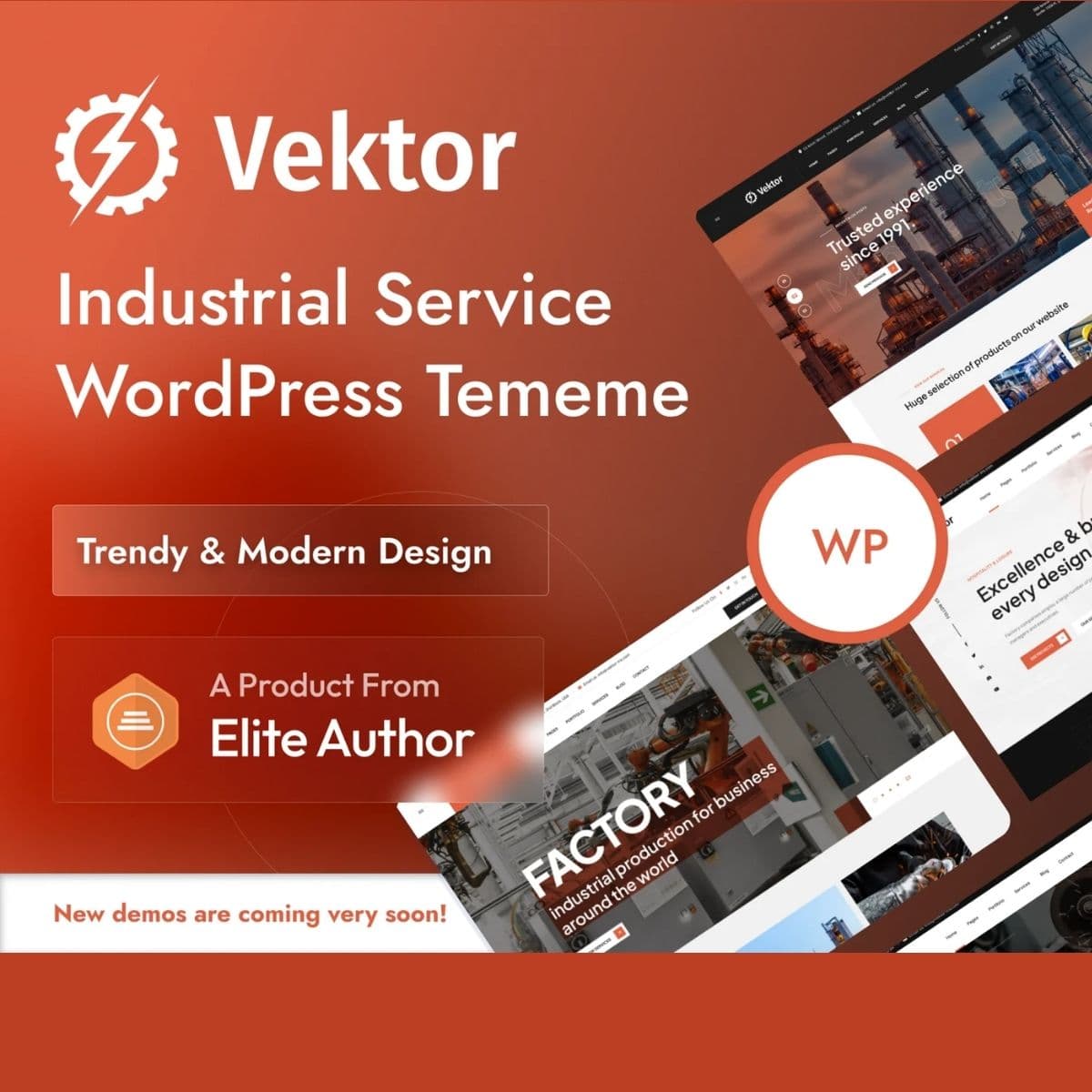 Vektor - Industrial Service WordPress Theme