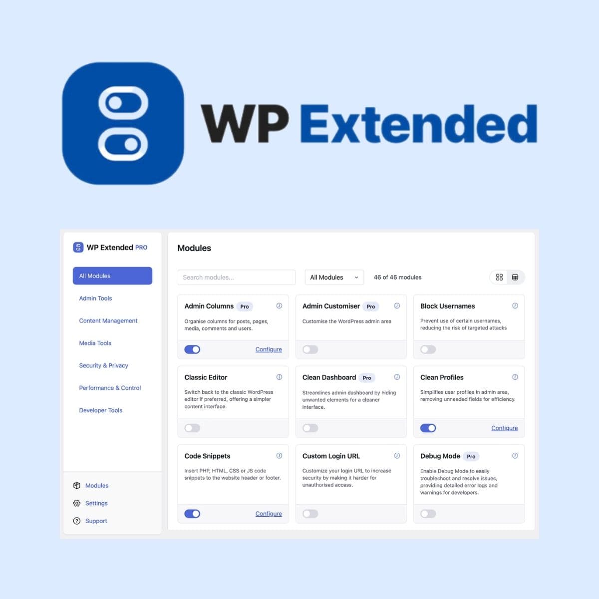 WP Extended Pro