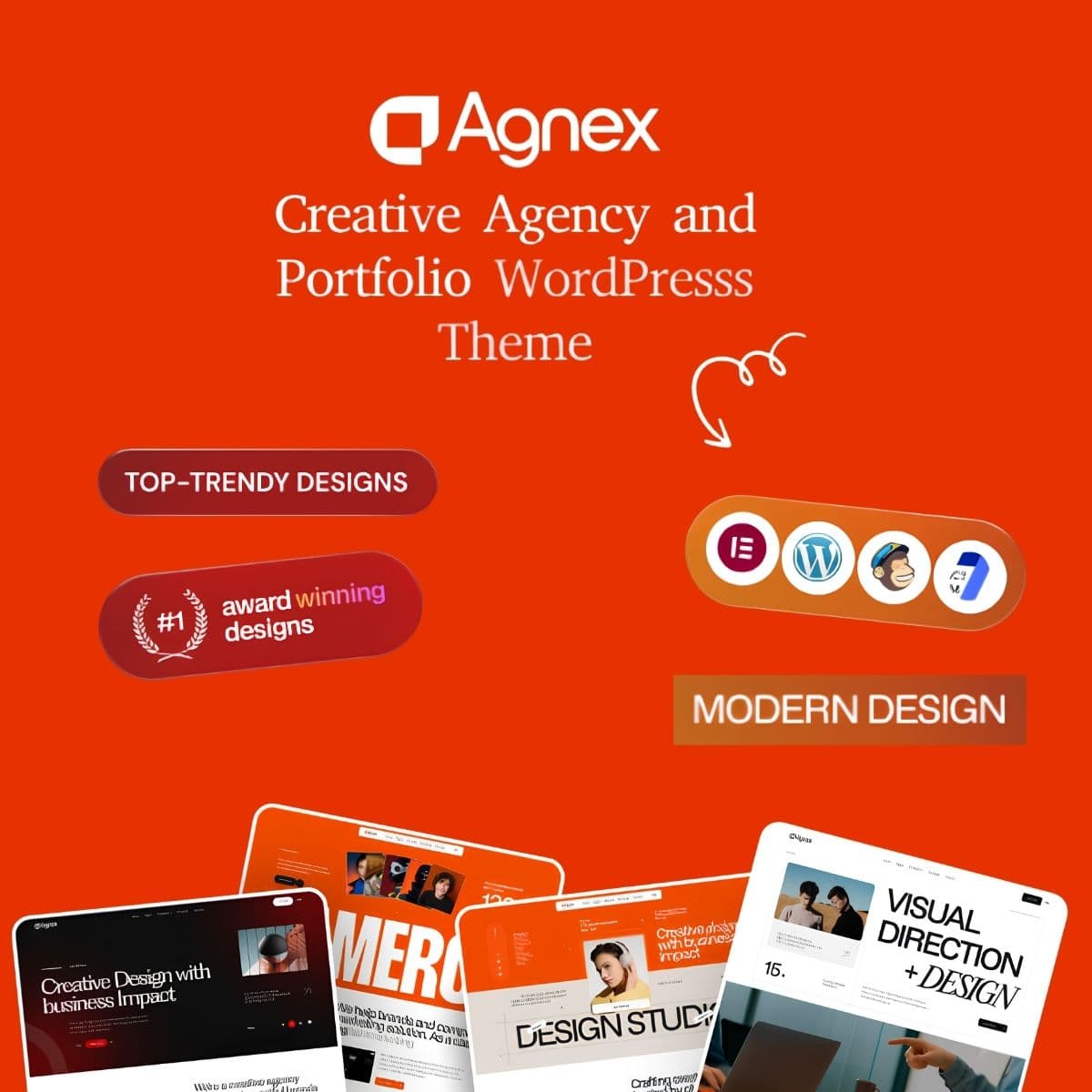 Agnex - Creative Agency & Portfolio WordPress Theme